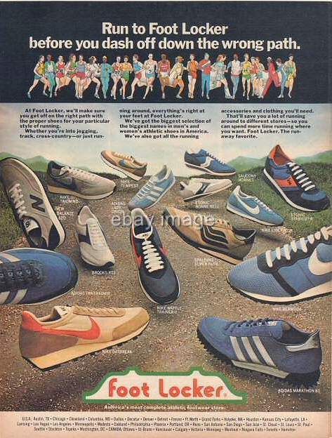 1979 Foot Locker Tennis Shoes Sneakers Vintage Nike Adidas Etonic Photo